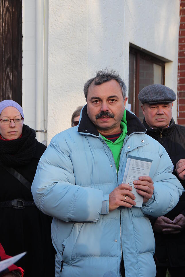 Thomas Giesinger vom BUND Radolfzell erklärt die Sichtweise der Verbände.