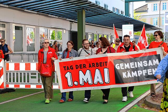 Bild 26: Gemeinsamer Protest am 1. Mai: So gingen Konstanzer und Kreuzlinger auf die Straße