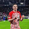 Großer Jubel in der Schlussphase: Der Freiburger Michael Gregoritsch feiert sein Tor zum 1:0 gegen West Ham United.