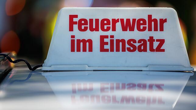 Feuerwehrleute löschten das Feuer am Sattelzug. (Symbolbild)