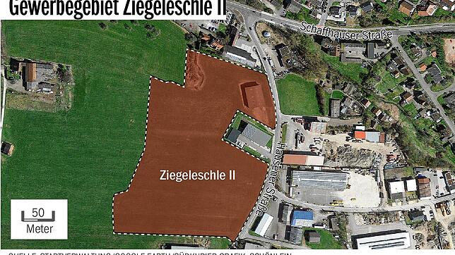 Bild : Neues Gewerbegebiet Ziegeleschle II: Chance für Betriebe zur Ansiedlung oder Erweiterung