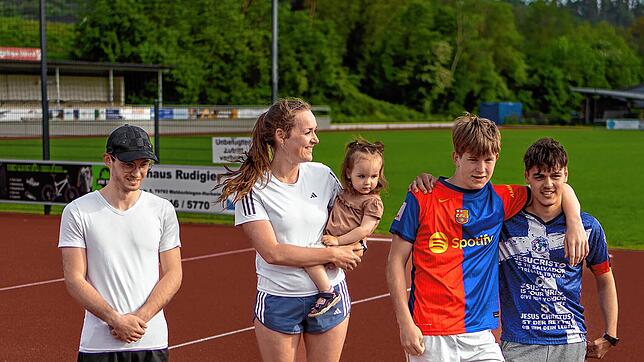 Erfolgreiche Läufer: Am meisten 400-Meter-Runden schaffte Julia Strizek mit deren 45 vor Elias Gliese mit 37 sowie Lucas Brunner und ...