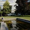 Das ehemalige Hochhaus der Telekom wird in einen Wohnpark umgebaut. 280 Wohnungen und 60 Kindergartenplätze sind geplant.