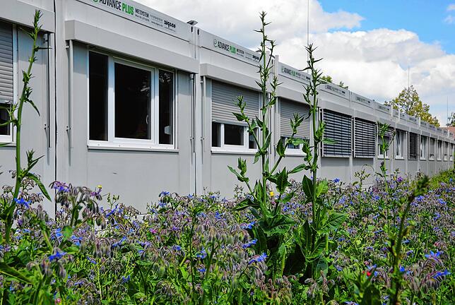 Die angemieteten Unterrichtscontainer werden unter Umständen noch ein Jahr länger stehen bleiben.