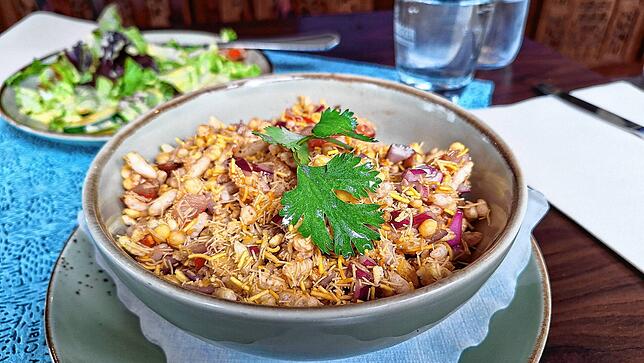 Die indische Vorspeise Bhel Puri für 7,90 Euro.