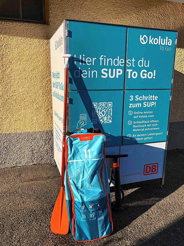 Vier Boards inklusive Ausrüstung gab es am Automaten.