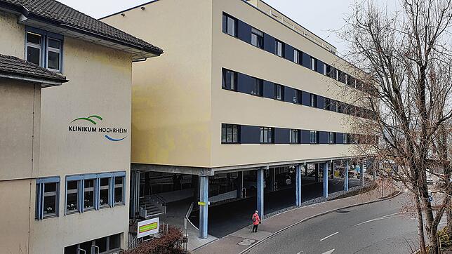 Blick auf das Klinikum Hochrhein in Waldshut im März 2022.
