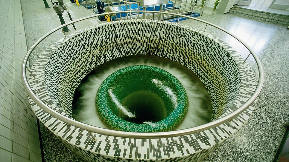 Der Quelltopf – dort kommt das aus dem See gepumpte Wasser an