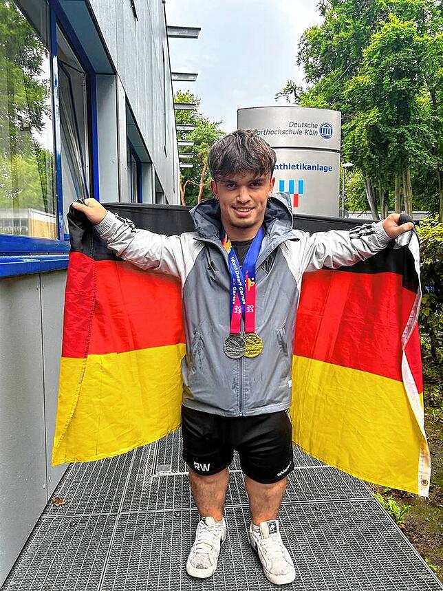 Bild 3: Kleinwuchs-Athlet Robin Weiler ist nicht nur im Sport ist er ein Großer