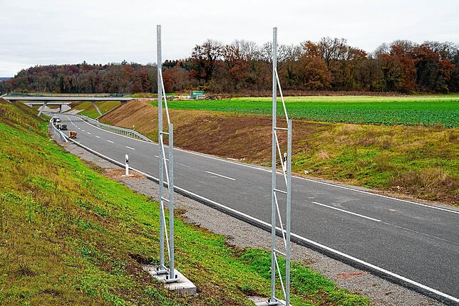 Bild 8: Ortsumfahrung Oberlauchringen: Wir nehmen Sie noch vor der Eröffnung mit auf eine erste Fahrt über die neue Trasse (mit Video)