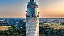 Seit 2017 hat der Turm offiziell für Besucher geöffnet. Seit der Eröffnung hat er laut TK Elevator bereits 900.000 Besucher verzeichnen ...