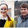 Alena Trauschel und Niklas Nüssle sind sozusagen die &bdquo;Küken&ldquo; im Landtag von Baden-Württemberg.