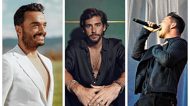 Stars live in Villingen-Schwenningen: Zum Festival Sommersound VS kommen Giovanni Zarrella, Alvaro Soler und Nico Santos (von links).