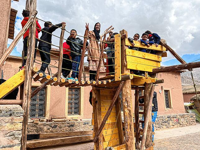 Der von Stefanie Tapal-Mouzon und ihrem Mann Haddou gegründete Campus Vivante in Marokko.
