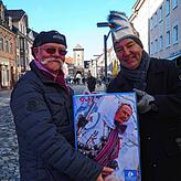 Zunftmeister Anselm Säger (rechts) mit Günter Raab. Bild: Roland Dürrhammer