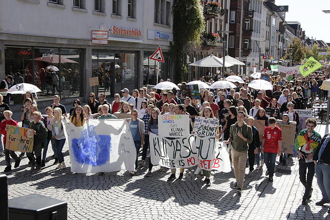 Bild 9: Bilder von der Fridays for Future-Demonstration in Villingen