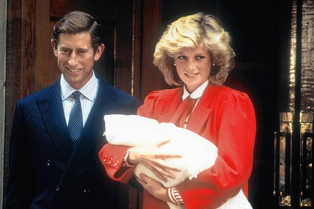 Prinzessin Diana und Prinz Charles mit Sohn Prinz Harry im Jahr 1984. Der Tod von Diana hat tiefe Spuren bei Harry hinterlassen.
