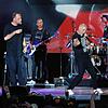 Smudo, Thomas D. und Michi Beck (vorn, von links) sind mit And.Ypsilon die Fantastischen Vier. Das Foto entstand bei ihrem Open Air 2019 ...