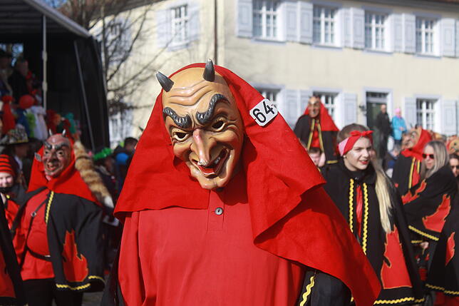Bild 10: Bilder vom Narrentreffen zum 40. Jubiläum der Kuhsattler aus Hohenfels