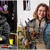 Julia Serper vom Blumengeschäft Blumen Art Manufaktur und Johanna Burghardt mit ihrem Blumenverkauf Biotophilie zeigen, was sie zum ...