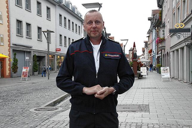Markus Megerle ist Gesamt-Feuerwehrkommandant in VS. Bild: Matthias Jundt