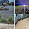 Bilder einer Wetterextreme: In Mühlhausen quoll die Kanalisation über, zwischen Hörhausen und Dettighofen spülte der Starkregen Erdreich ...