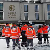 Die Meßkircher DRKler waren bei der im Dezember 2022 durchgeführten Großübung im Sigmaringer Karlshotel aktiv dabei.