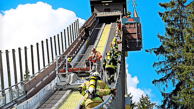 Auf den Stufen an der Schanze kann es schon mal eng werden. Überholen ist recht schwierig. Foto: Hans-Jürgen Kommert