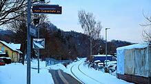 Das Seehäsle verkehrte aufgrund des starken Schneefalls in den vergangenen Tagen nicht zwischen Stahringen und Stockach.