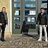 Hier geht&lsquo;s rein: Der Eingang zum Rathaus ist am Wochenende der Eingang zum Impfwochenende im Veranstaltungssaal des Zollhauses. ...