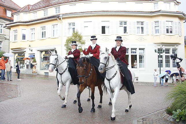 Bild 11: Das bisschen Regen! So bunt und vielfältig war der Festumzug des Reitturniers
