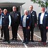 Die Hauptverantwortlichen bei der Übergabe der Pfarrei Herz Jesu Singen gemeinsam mit Generalvikar Christoph Neubrand (Mitte). Von ...