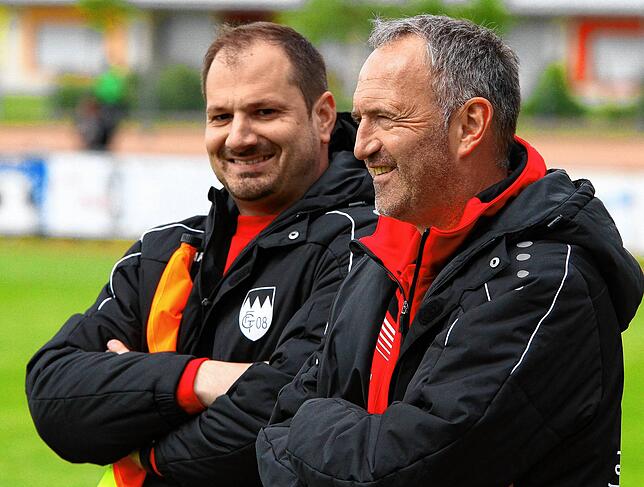 Erfolgs-Duo: Georg Isele (rechts) und sein langjähriger Co-Trainer Björn Winter arbeiteten bei mehreren Vereinen vertrauensvoll und ...