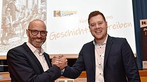 Führungswechsel bei der Hüfinger Kolpingsfamilie: Der bisherige Vorsitzende Markus Leichenauer (links) wechselt in die zweite Reihe als ...