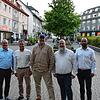 Der seit Herbst 2024 neu formierte Vorstand des SERC beim Pressecafé zum Saisonstart (von links): Sören Lauinger, Jörg Schlenker, Thomas ...