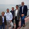 Freuen sich auf die Veranstaltung (von links): Cornelia Maywald, Geschäftsführerin der Therme Meersburg, Patrick Bocher, Gründer ...