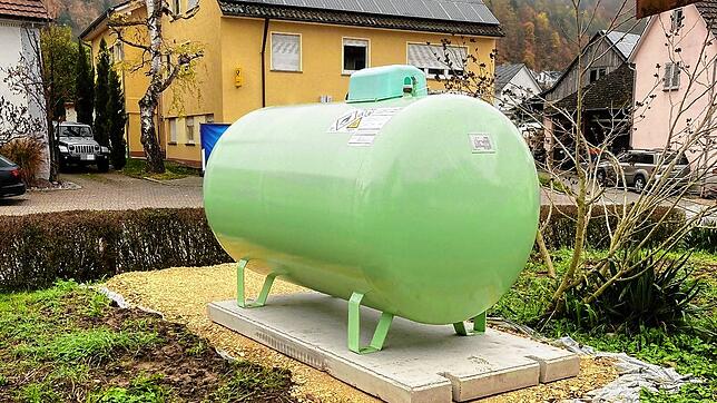 Einer der neuen Flüssiggastanks steht in der Mühlbachstraße in Ludwigshafen.