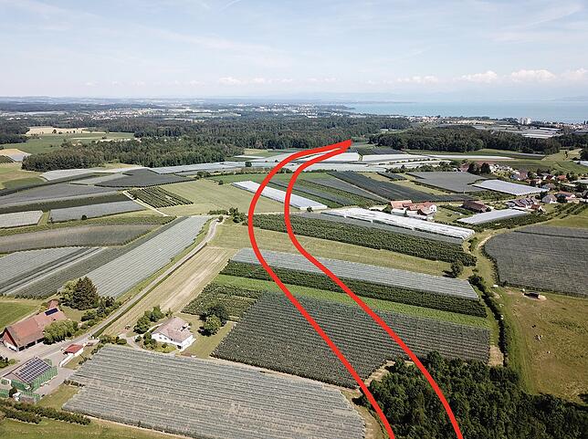 Dieses Motiv der Interessengemeinschaft Verkehrsneuplanung Ittendorf (IVI) zeigt in etwa auf, wie die Variante C1.1 der B 31-neu ...