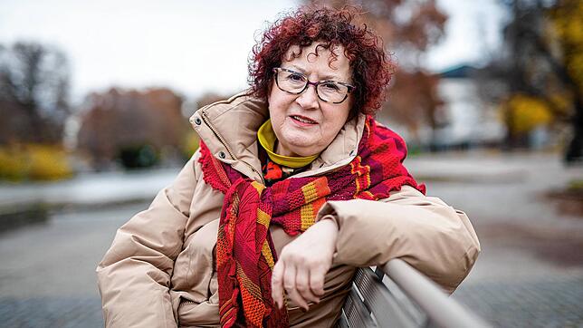 Gerlinde Kretschmann, Ehefrau vom Ministerpräsidenten von Baden-Württemberg, aufgenommen auf dem Schlossplatz.