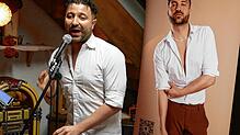 Der Sänger und Songwriter Nico Alesi sorgte für gute Stimmung im Beizle des Wallbacher Müllmuseums.