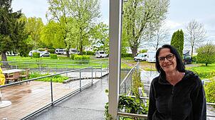 Petra Fricker vom Campingplatz CAP-Rotach ist mit dem Ostergeschäft zufrieden. Die Belegung war gut, sagte sie, auch wegen der Messe Aero.