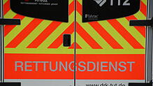 Ein Rettungswagen des DRK im Einsatz.