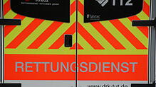 Ein Rettungswagen des DRK im Einsatz.