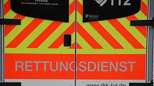 Ein Rettungswagen des DRK im Einsatz.
