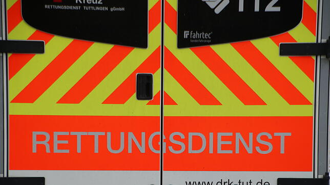 Ein Rettungswagen des DRK im Einsatz.