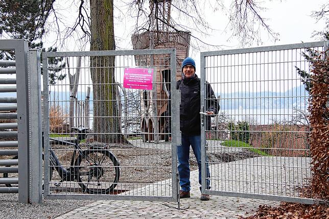 Bild 2: Überbleibsel  der Landesgartenschau: Parkanlagen vor Wiedereröffnung