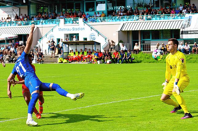Der Radolfzeller Treffer zum 1:0 durch Yannic Schädler.