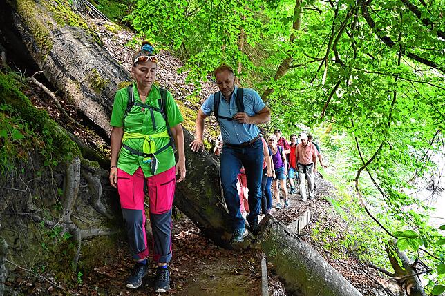 Bild 25: Wie läuft es sich von der Marienschlucht zum Burghof? Bilder einer Wanderung