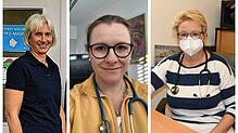 Die Allgemeinärztinnen Karoline Ambraß, Julia Bergis und Birgit Kloos.
