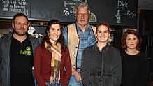 Mitglieder mit neuen Ämtern im Vorstand (von links): Alexander Matt, Anna Bockstaller, Wilhelm Hottinger, Sabrina Klein und Nina ...